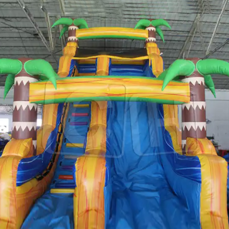 CH Commercial Colorful Theme Inflatable Water Slides Outdoor Inflatable Playground Water Slide PVC Inflatable Big Iumping Slide