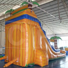 CH Commercial Colorful Theme Inflatable Water Slides Outdoor Inflatable Playground Water Slide PVC Inflatable Big Iumping Slide