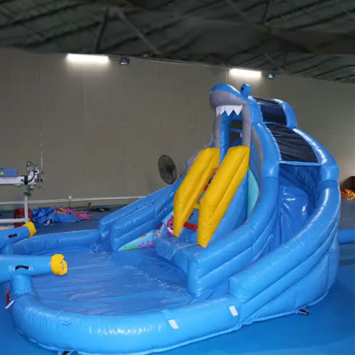 CH Cheap Large Inflatable Bouncy Jumping Castle Combo Water Park Playground Slide With Swimming Pool