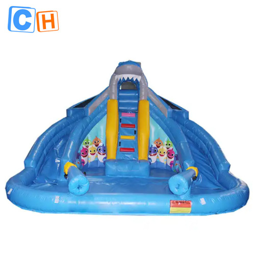 CH Cheap Large Inflatable Bouncy Jumping Castle Combo Water Park Playground Slide With Swimming Pool