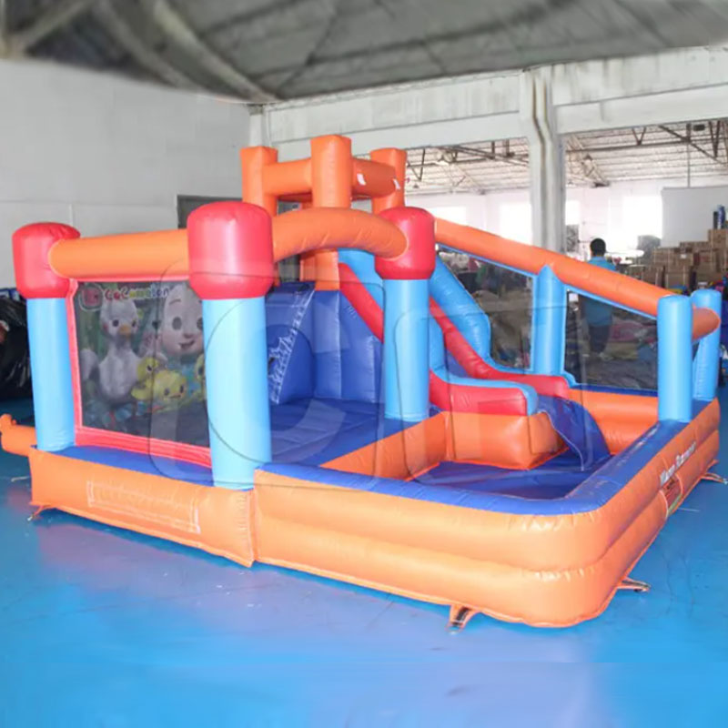 CH Good Quality Inflatable Bouncing Castle Water Slide Party Bouncing House Colorful Theme Bouncing Ball Toy Pool Water Slide