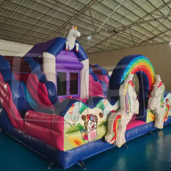 CH Commercial Kids Playground Obstacle Toboggan Gonflable Bouncy inflatable Bouncer Slide Castle Inflatable