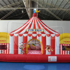 CH Newest Design Inflatable Circus Combo With Slide For Summer, Inflatable Clown Small Fun City For Kids