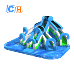 CH Inflatable Products Manufacture CH Large Four Slides Inflatable Water Slide And Pool For Rental