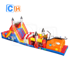 CH Factory Direct Sales Indoor Huge Rocket Events Adults Inflatable Obstacle Course For Hire