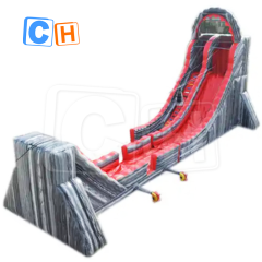 CH Giant Commercial Exciting Rope Way Side&Slip Inflatable Slide/Inflatable Sky Slide Adult Size