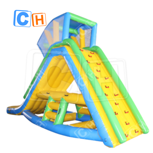 CH Yellow Inflatable Slide On The Sea Going Ship Can Be Moved For Sale