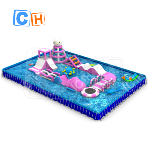 CH Inflatable Pool Slide Park Inflatable Floating Park,Adult Floating Water Park