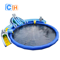 CH Hot Sale Football Mobile Inflatable Water Park With Large Water Pool Inflatable Aqua Park Amusement Park For Sale