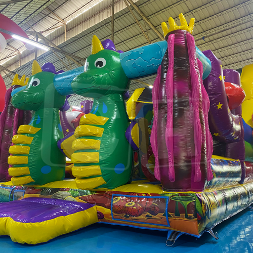 CH Ocean Theme Kids Jumping Castle Inflatable Dry Slide For Children And Adults,Jump House Castle Bounce House Inflatable