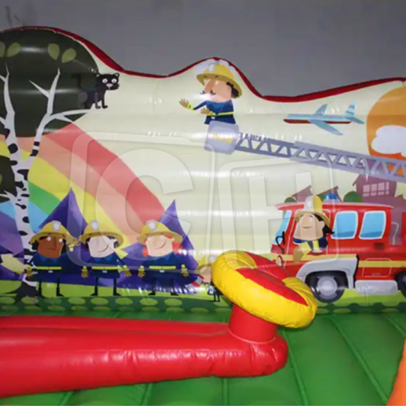 CH Latest Inflatable Commercial Outdoor Custom Jump House Rescue Team Inflatable Bouncer Castle