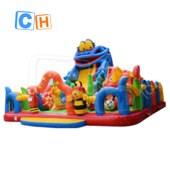 Popular Inflatable Fun City Bouncer Jumping Castle Amusement Park Outdoor Frog Park Theme Jumping House