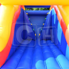 CH 2023 Racing Car Inflatable Double Lane Slip Slide, Inflatable Dry Slide For Kids And Adults