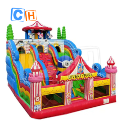 CH New Design Hot Selling Outdoor Inflatable Jumping Bouncy Castle Entertainment City With Slide Bounce Inflatable Bouncer Castle