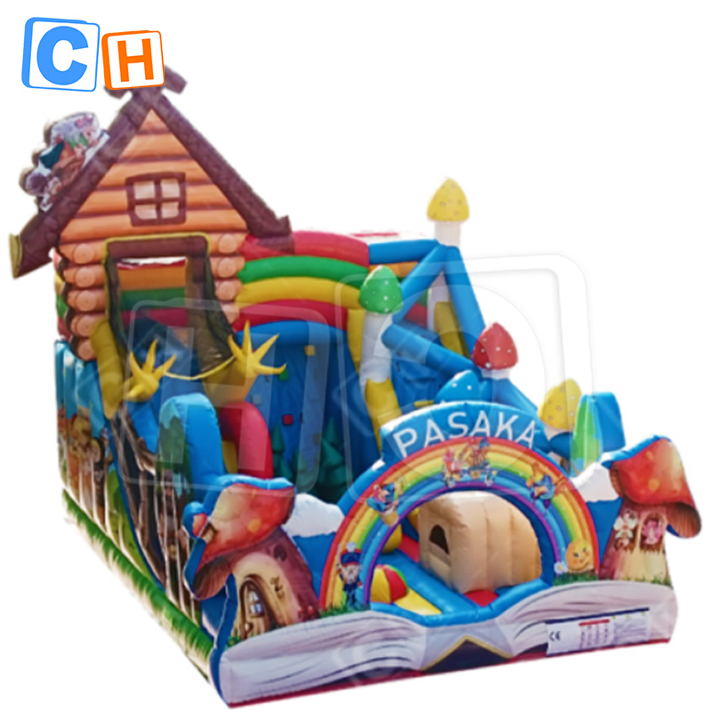 CH Commercial Bouncers Castle Manufacturer Forest Fairy Town lnflatable Castle For Children