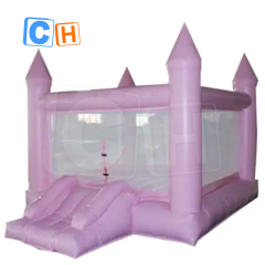 CH Mini Moonwalk Commercial Inflatable Bouncer Jumping Bouncy Castle Jumper PVC Pink Wedding Bounce House For Party