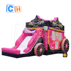 CH Super Cute Inflatable Castle Car Bouncer And Slide Combo Inflatable Trampoline For Kids