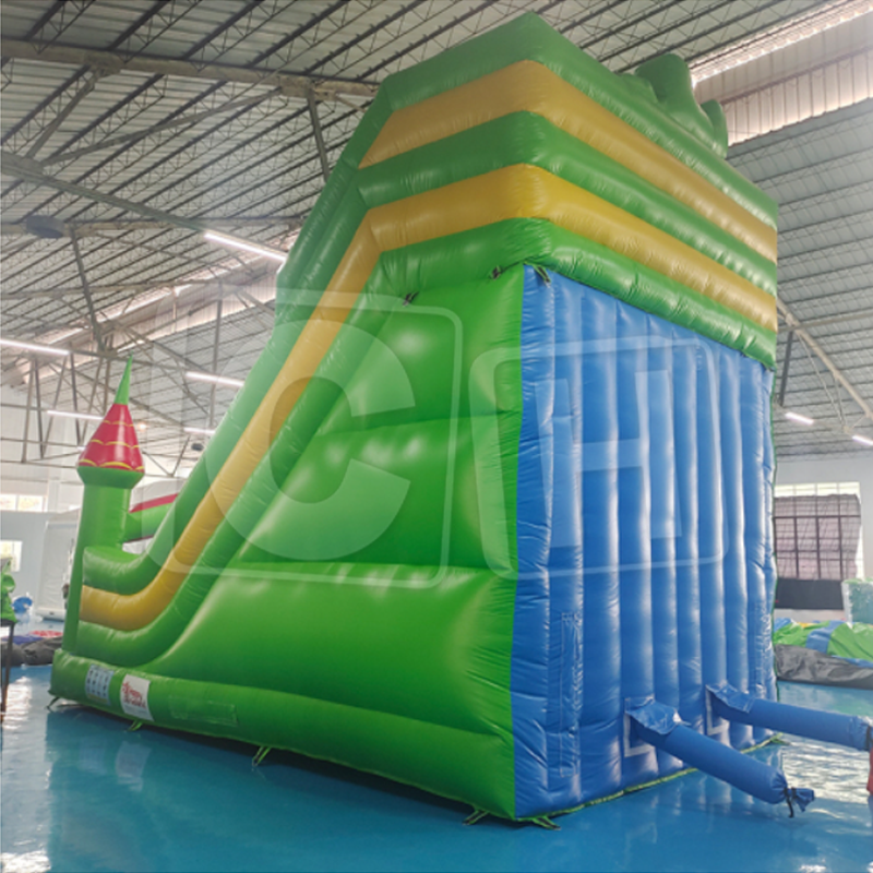 CH Popular Dry Slide Inflatable Amusement Park Inflatable Jumping Bouncer Castle Rental Business Dry Slide With Bouncer For Kids