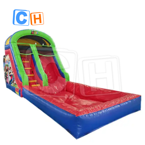 CH Bouncy Castle Water Slide Cartoon Theme Cute Inflatable Bouncy Castle Water Pool And Slide Jumping Castle Water Slide For Kids