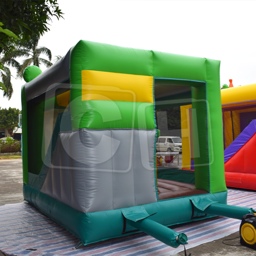 CH Green Inflatable Bouncy Castle Combo Slide Inflatable Bouncer House With Slide Jumping Castle Theme Park