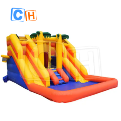 CH 2023 Customized Commercial Factory Price Outdoor Wholesale Inflatable Water Slide With Swimming Pool
