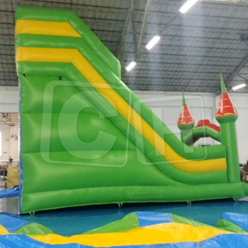 CH Popular Dry Slide Inflatable Amusement Park Inflatable Jumping Bouncer Castle Rental Business Dry Slide With Bouncer For Kids