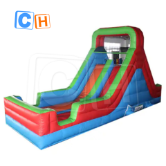 CH Commercial Good Quality Double Lane Inflatable Slide Inflatable Dry Slide With Double Climbing Ladder For Sale