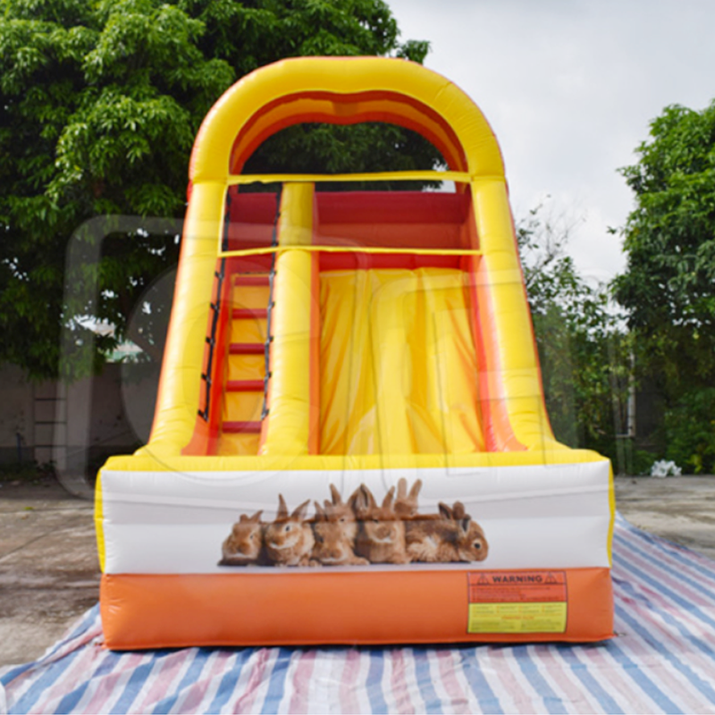 CH New Design Inflatable Rabbit Slide For Rental, Inflatable Small Animal Slide For Summer