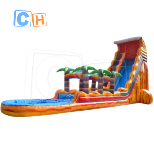 2023 Outdoor Huge Inflatable Slide Hurricane Yellow Color Inflatable Water Slide Adult Inflatable Water Slide