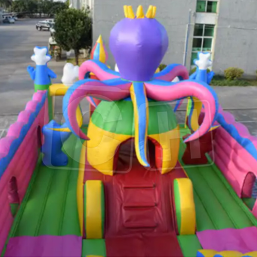 CH Octopus Fun City Slides Outdoor Playground Inflatable Bouncer Inflatable Castle Bouncy Castle For Amusement Park Kids Adult Game