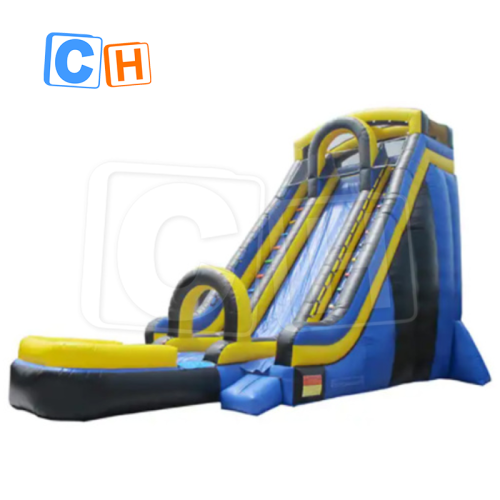 CH Big Inflatable Black Wet Slide For Party, Inflatable Water High slide for summer