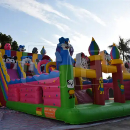CH Octopus Fun City Slides Outdoor Playground Inflatable Bouncer Inflatable Castle Bouncy Castle For Amusement Park Kids Adult Game