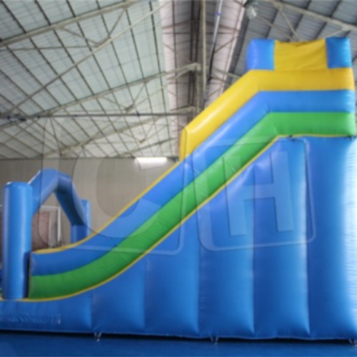 CH Fast Delivery Inflatable Blue Dry Slide For Summer, Inflatable Slide With Arch For Rental