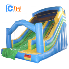 CH Fast Delivery Inflatable Blue Dry Slide For Summer, Inflatable Slide With Arch For Rental