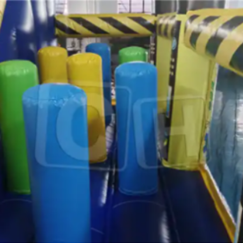 CH Party Events Games Commercial Good Quality Kids robot theme Climbing Dry Slide Rental Inflatable Castle Bounce House Combo slide