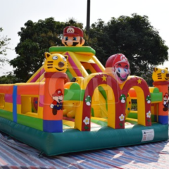 CH Cartoon Mario Inflatable Obstacle Jumping Castle Inflatable Fun Park Playground