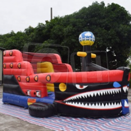 Hot Sale Pirate Inflatable Bounce House With Slide, China Pirate Ship Inflatable Rental ,Inflatable Pirate Ship With A Dry Slide