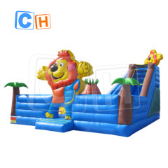 CH Outdoor Sports Toys Children's Inflatable Trampoline Bouncer Castle Kids Bounce Playhouse Jumping Castle Fun City With Dry Slide