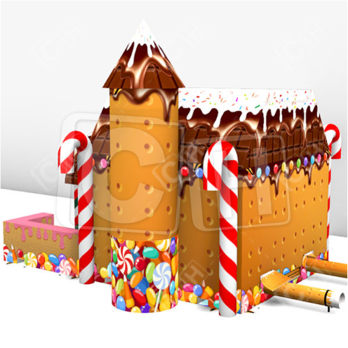 CH Commercial Cute Inflatable Dessert House Inflation Snacks Bouncer House Tent For Sale