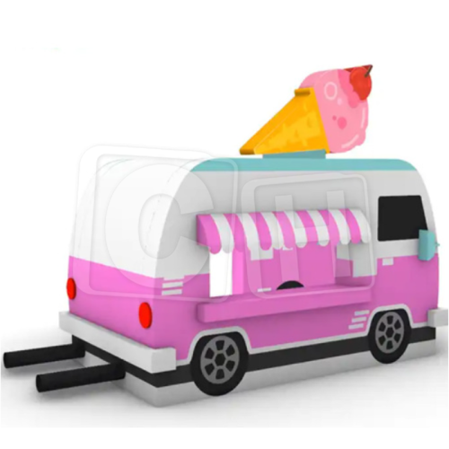 CH Latest Design Pink And White Ice Cream Inflatable Booth Car Tent For Events