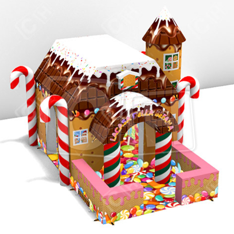 CH Commercial Cute Inflatable Dessert House Inflation Snacks Bouncer House Tent For Sale