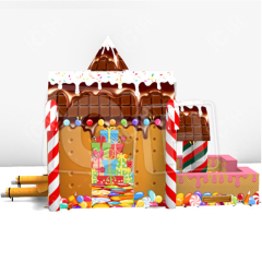 CH Commercial Cute Inflatable Dessert House Inflation Snacks Bouncer House Tent For Sale