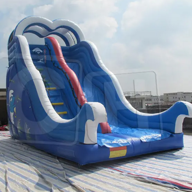 CH Good Quality Amusement Park PVC Tarpaulin Inflatable Dry Slide Outdoor & Indoor Inflatable Jumping Castle House Water Slide