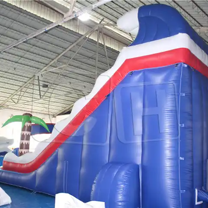 CH Large Adult Huge Outdoor Commercial Grade Inflatable Water Slides Inflatable Wet Dry Slide