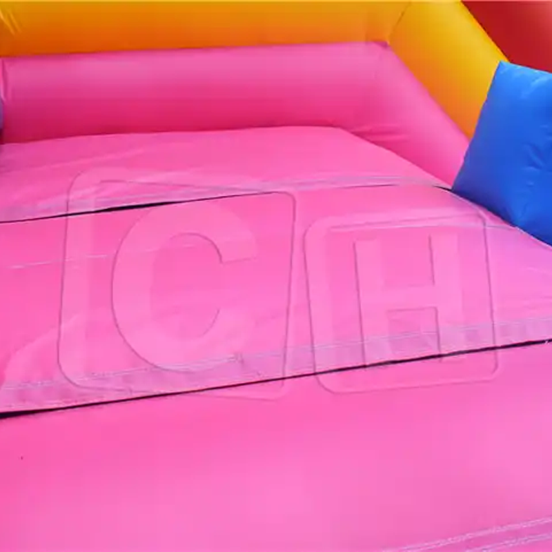 CH Commercial Colorful Cartoon Theme Good Quality Happy Bouncy Inflatable Jumping Dry Slide Customized Jumping Castle Dry Slide