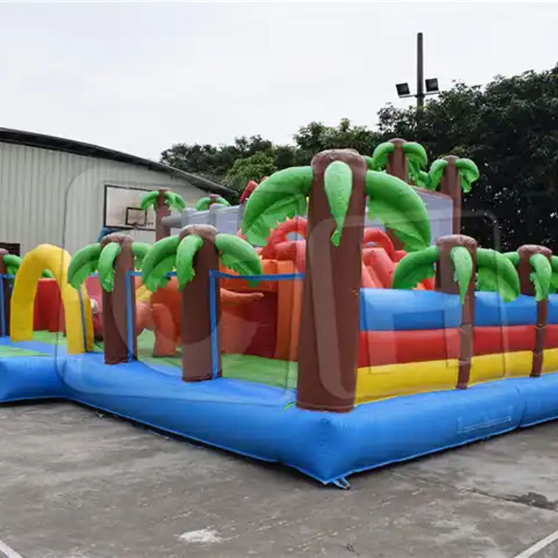 CH Outdoor Inflatable Combo Bouncer Jumping Bouncy Castle With Slide House Pool Playground Inflatable Slide Theme Amusement Park