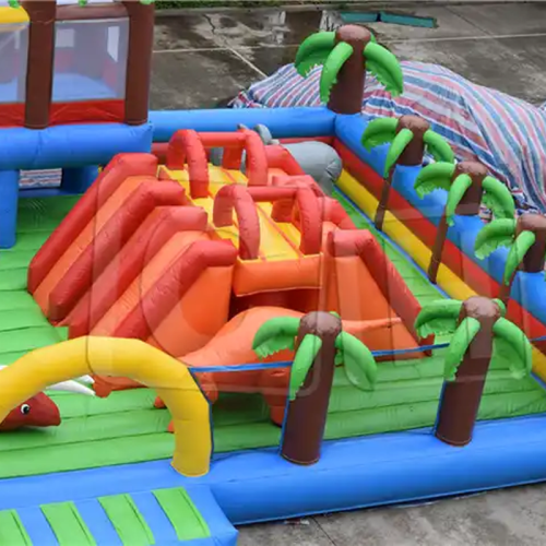 CH Outdoor Inflatable Combo Bouncer Jumping Bouncy Castle With Slide House Pool Playground Inflatable Slide Theme Amusement Park