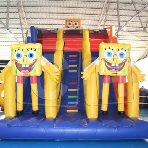 CH Outdoor Waterproof Cartoon Theme Bouncy House Dry Slide Commercial Kids Popular Inflatable Dry Slide For Rental Business