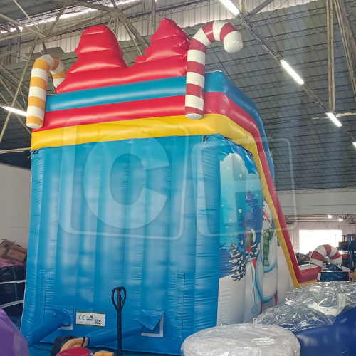 CH Christmas Inflatable Slide For Kids,Jump House Inflatable Bouncers Slide For Party