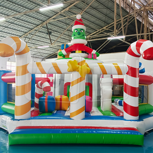 CH Christmas Theme Inflatable Combo Bouncer For Kids,Large Inflatable Combo Castle For Adults